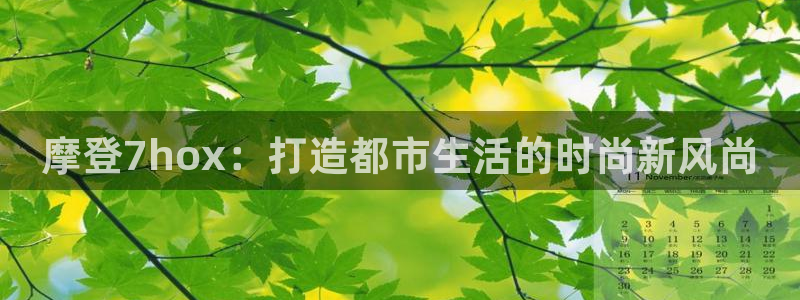 乐发ll500app新版上线体验.游戏更新入口.中国：摩登7hox：打造都市生活的时尚新风尚