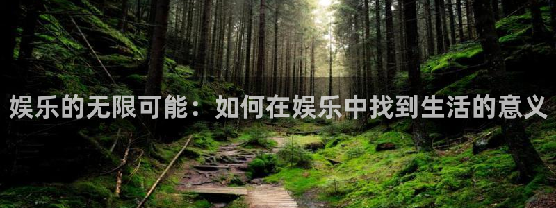 乐发：娱乐的无限可能：如何在娱乐中找到生活的意义